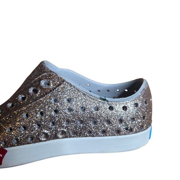 Native Jefferson Pink Glitter Slip-On Shoes Size: 8 - Picture 3 of 7